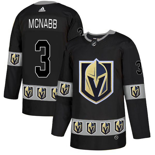 Men Vegas Golden Knights #3 Mcnabb Black Adidas Fashion NHL Jersey->more nhl jerseys->NHL Jersey